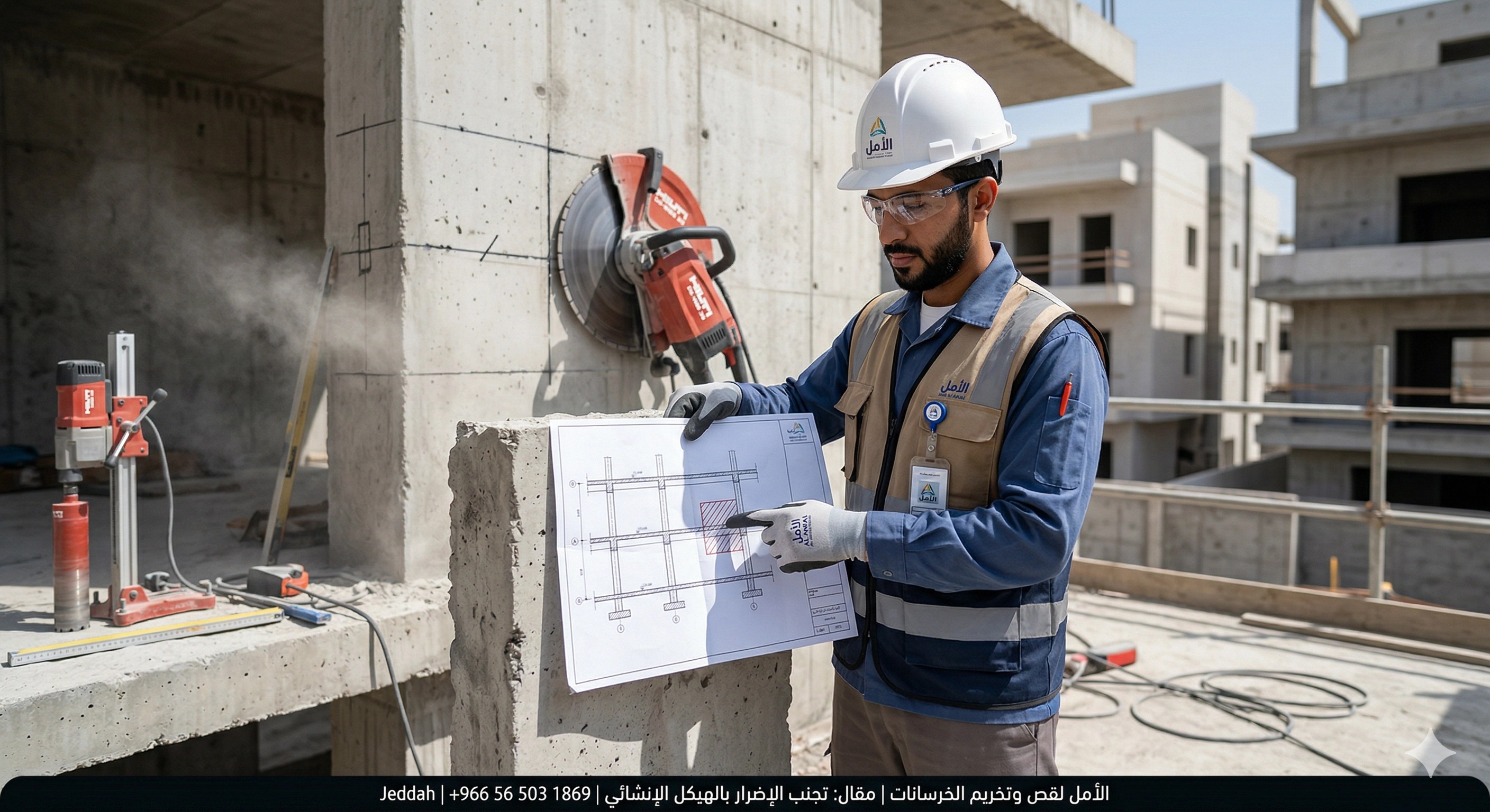 أخطاء شائعة في تخريم الخرسانة