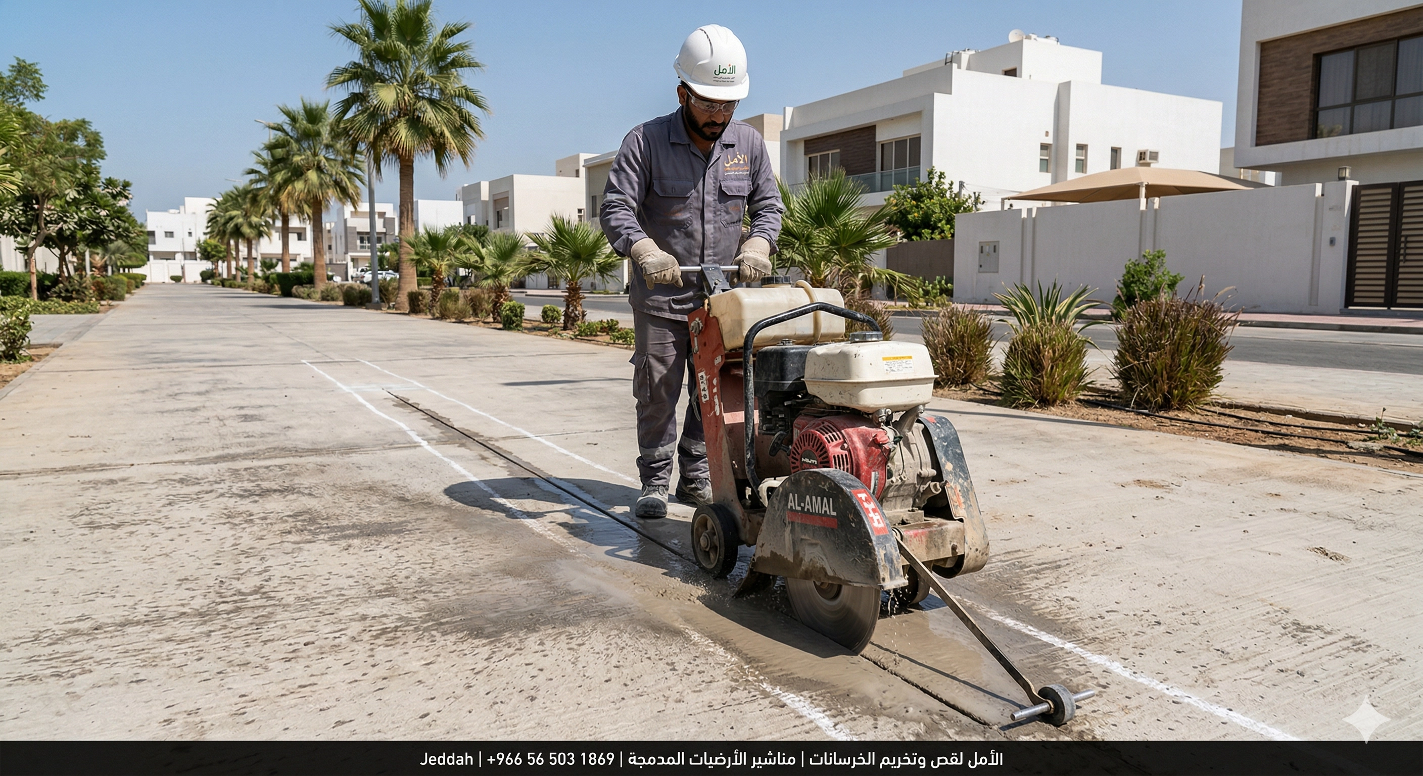 مناشير الأرضيات المدمجة: دليلك العملي للقص الدقيق والآمن في جدة