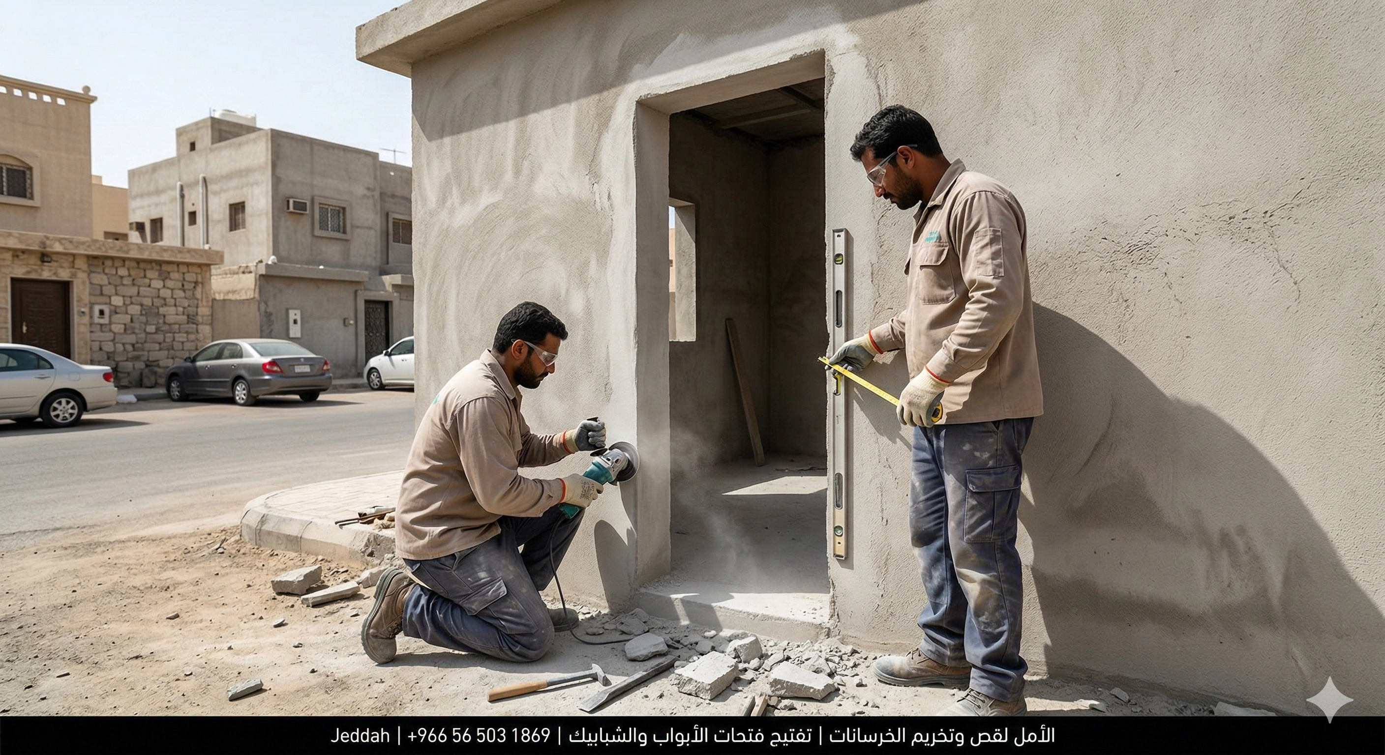 تفتيح فتحات الأبواب والشبابيك